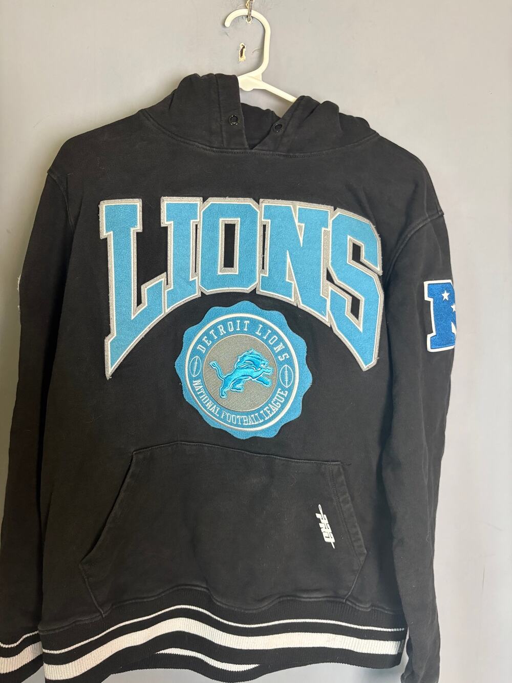 Pro Standard Detroit Lions Black Womens Fleece Hoodie M